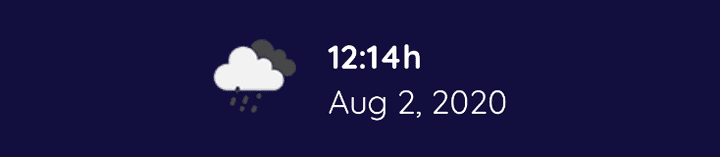 Weather Icon and Date